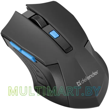 Мышь Defender Accura MM-275 (черный/синий) картинка 2